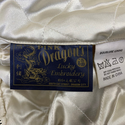 【中古品】【メンズ】 PINK DRAGON ピンクドラゴン 別珍 JAPAN MAP×DRAGON 30TH SOUVENIR JACKET ３０周年 スーベニア ジャケット アウター 145-260905-cs-08-izu サイズ：不明 カラー：ブラック/ホワイト 万代Net店