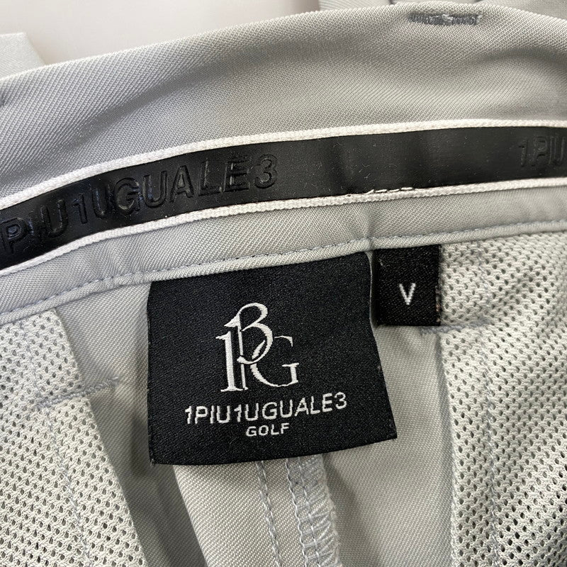 【中古品】【メンズ】 1PIU1UGUALE3 ウノピュウノウグァーレトレ POE418 ADP GOLF ZIP SLACKS ゴルフ ジップ スラックス パンツ ボトムス ズボン 151-260904-cs-07-izu サイズ：V カラー：グレー系 万代Net店