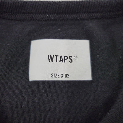 【中古品】【メンズ】 WTAPS ダブルタップス ACADEMY SS COTTON. COLLEGE 241ATDT-CSM21 アカデミー コットン カレッジ 半袖 Tシャツ 142-260909-as-12-izu サイズ：02 カラー：ブラック 万代Net店