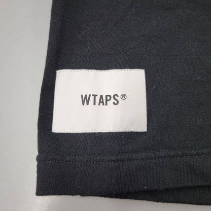 【中古品】【メンズ】 WTAPS ダブルタップス ACADEMY SS COTTON. COLLEGE 241ATDT-CSM21 アカデミー コットン カレッジ 半袖 Tシャツ 142-260909-as-12-izu サイズ：02 カラー：ブラック 万代Net店