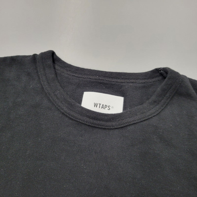 【中古品】【メンズ】 WTAPS ダブルタップス ACADEMY SS COTTON. COLLEGE 241ATDT-CSM21 アカデミー コットン カレッジ 半袖 Tシャツ 142-260909-as-12-izu サイズ：02 カラー：ブラック 万代Net店