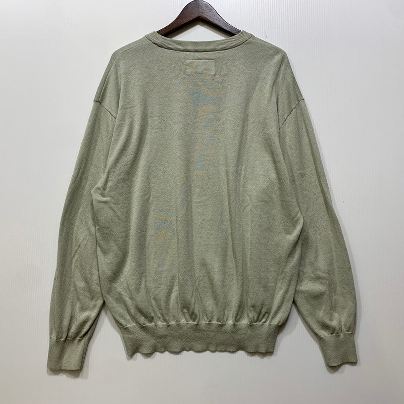 【中古品】【メンズ】 WACKO MARIA ワコマリア COTTON KNIT SWEATER コットン ニット セーター トップス 142-260904-kh-02-izu サイズ：L カラー：グレー系 万代Net店