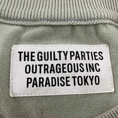 【中古品】【メンズ】 WACKO MARIA ワコマリア COTTON KNIT SWEATER コットン ニット セーター トップス 142-260904-kh-02-izu サイズ：L カラー：グレー系 万代Net店