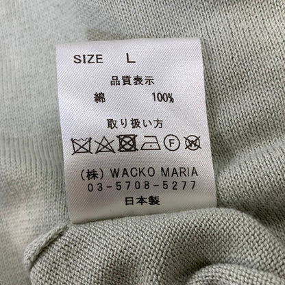【中古品】【メンズ】 WACKO MARIA ワコマリア COTTON KNIT SWEATER コットン ニット セーター トップス 142-260904-kh-02-izu サイズ：L カラー：グレー系 万代Net店