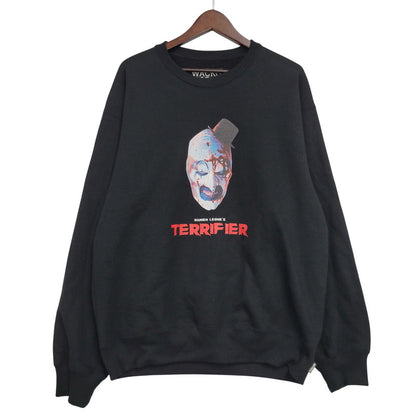 【中古品】【メンズ】 WACKO MARIA ワコマリア × TERRIFIER テリファー HEAVY WEIGHT CREW NECK SWEAT SHIRT ( TYPE-2 ) ヘビーウエイト クルーネック スウェット 長袖 142-260909-as-15-izu サイズ：M カラー：ブラック 万代Net店