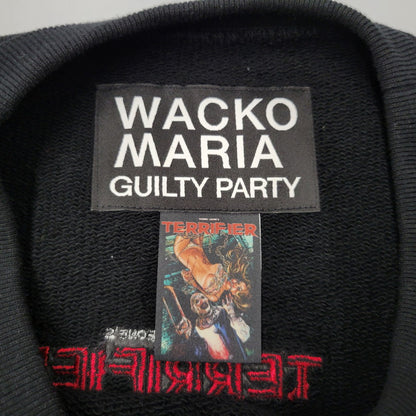 【中古品】【メンズ】 WACKO MARIA ワコマリア × TERRIFIER テリファー HEAVY WEIGHT CREW NECK SWEAT SHIRT ( TYPE-2 ) ヘビーウエイト クルーネック スウェット 長袖 142-260909-as-15-izu サイズ：M カラー：ブラック 万代Net店