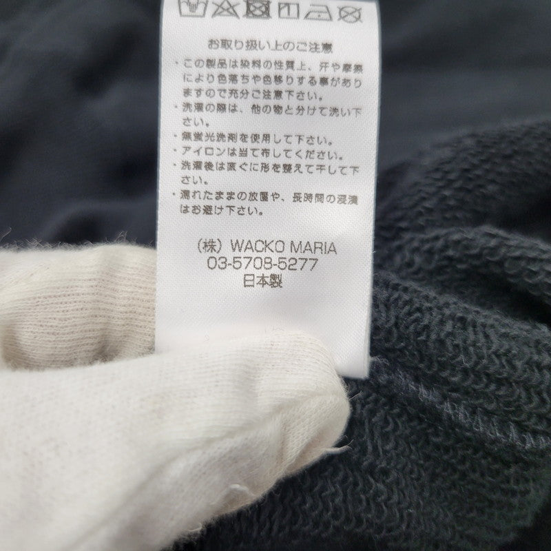 【中古品】【メンズ】 WACKO MARIA ワコマリア × TERRIFIER テリファー HEAVY WEIGHT CREW NECK SWEAT SHIRT ( TYPE-2 ) ヘビーウエイト クルーネック スウェット 長袖 142-260909-as-15-izu サイズ：M カラー：ブラック 万代Net店