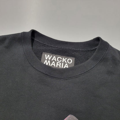【中古品】【メンズ】 WACKO MARIA ワコマリア × TERRIFIER テリファー HEAVY WEIGHT CREW NECK SWEAT SHIRT ( TYPE-2 ) ヘビーウエイト クルーネック スウェット 長袖 142-260909-as-15-izu サイズ：M カラー：ブラック 万代Net店