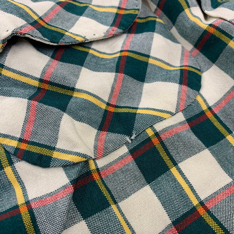 【中古品】【メンズ】 VINTAGE 50S RAYON CHECK LS SHIRT レーヨン チェック ロングスリーブ シャツ トップス 長袖 146-260905-cs-02-izu サイズ：不明 カラー：マルチ 万代Net店