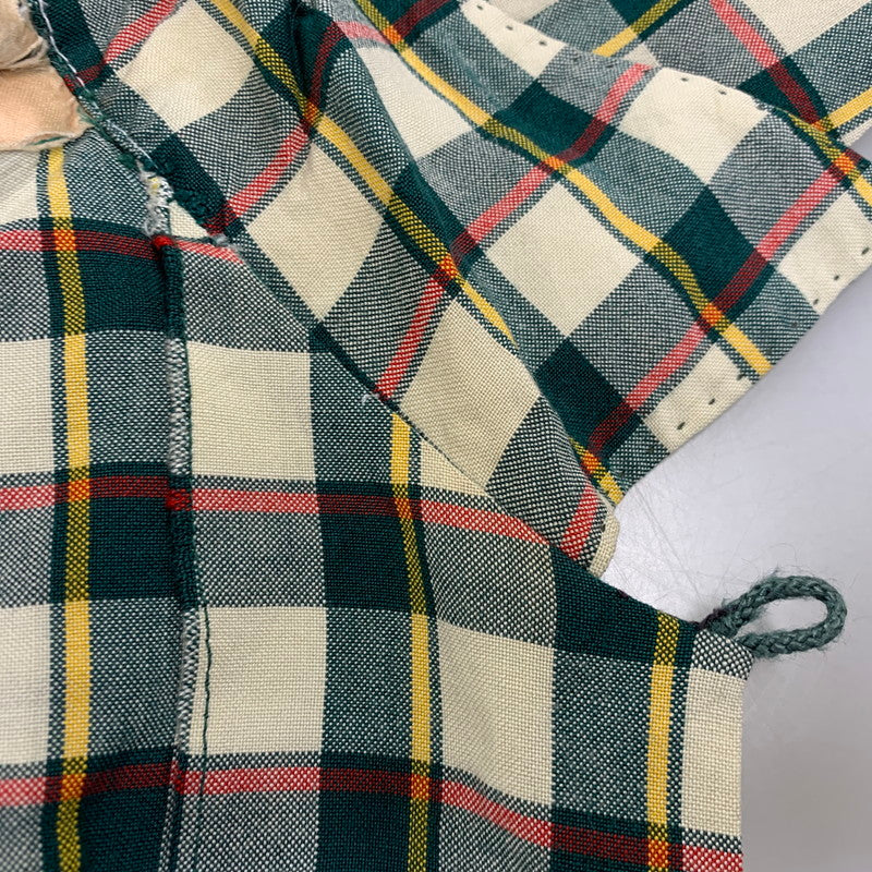 【中古品】【メンズ】 VINTAGE 50S RAYON CHECK LS SHIRT レーヨン チェック ロングスリーブ シャツ トップス 長袖 146-260905-cs-02-izu サイズ：不明 カラー：マルチ 万代Net店