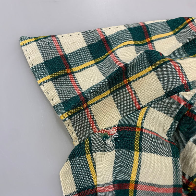 【中古品】【メンズ】 VINTAGE 50S RAYON CHECK LS SHIRT レーヨン チェック ロングスリーブ シャツ トップス 長袖 146-260905-cs-02-izu サイズ：不明 カラー：マルチ 万代Net店