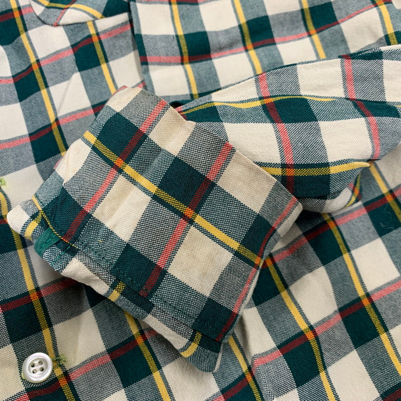 【中古品】【メンズ】 VINTAGE 50S RAYON CHECK LS SHIRT レーヨン チェック ロングスリーブ シャツ トップス 長袖 146-260905-cs-02-izu サイズ：不明 カラー：マルチ 万代Net店