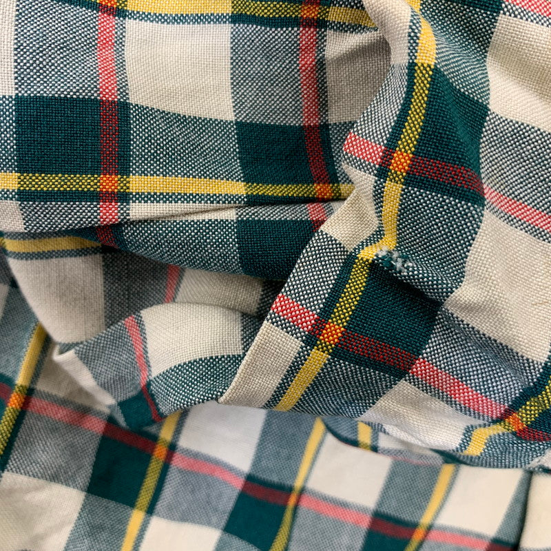 【中古品】【メンズ】 VINTAGE 50S RAYON CHECK LS SHIRT レーヨン チェック ロングスリーブ シャツ トップス 長袖 146-260905-cs-02-izu サイズ：不明 カラー：マルチ 万代Net店