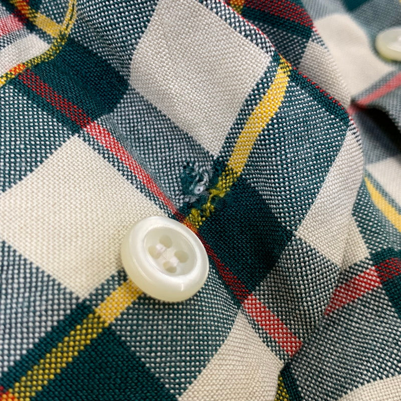 【中古品】【メンズ】 VINTAGE 50S RAYON CHECK LS SHIRT レーヨン チェック ロングスリーブ シャツ トップス 長袖 146-260905-cs-02-izu サイズ：不明 カラー：マルチ 万代Net店