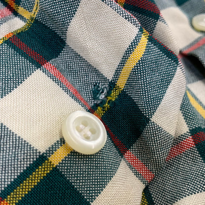 【中古品】【メンズ】 VINTAGE 50S RAYON CHECK LS SHIRT レーヨン チェック ロングスリーブ シャツ トップス 長袖 146-260905-cs-02-izu サイズ：不明 カラー：マルチ 万代Net店