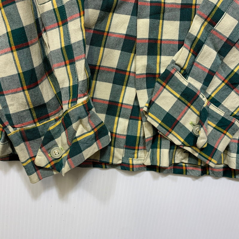 【中古品】【メンズ】 VINTAGE 50S RAYON CHECK LS SHIRT レーヨン チェック ロングスリーブ シャツ トップス 長袖 146-260905-cs-02-izu サイズ：不明 カラー：マルチ 万代Net店