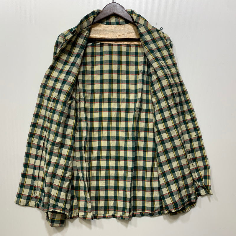 【中古品】【メンズ】 VINTAGE 50S RAYON CHECK LS SHIRT レーヨン チェック ロングスリーブ シャツ トップス 長袖 146-260905-cs-02-izu サイズ：不明 カラー：マルチ 万代Net店