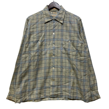 【現状渡し品】【メンズ】 SKIPPER BY WILSON BROTHERS スキッパー ウィルソン ブラザーズ WOOL RAYON OPENCOLLAR CHECK SHIRT オープンカラー チェック シャツ 146-260904-kh-04-izu サイズ：M カラー：マルチ 万代Net店