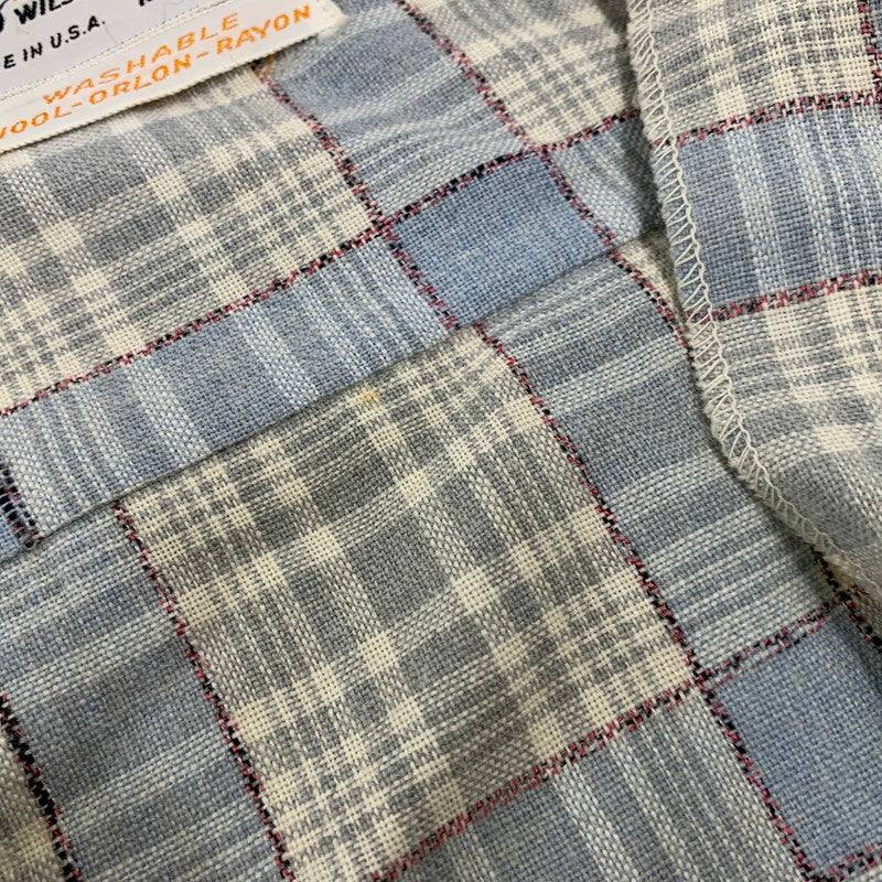 【現状渡し品】【メンズ】 SKIPPER BY WILSON BROTHERS スキッパー ウィルソン ブラザーズ WOOL RAYON OPENCOLLAR CHECK SHIRT オープンカラー チェック シャツ 146-260904-kh-04-izu サイズ：M カラー：マルチ 万代Net店