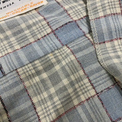 【現状渡し品】【メンズ】 SKIPPER BY WILSON BROTHERS スキッパー ウィルソン ブラザーズ WOOL RAYON OPENCOLLAR CHECK SHIRT オープンカラー チェック シャツ 146-260904-kh-04-izu サイズ：M カラー：マルチ 万代Net店