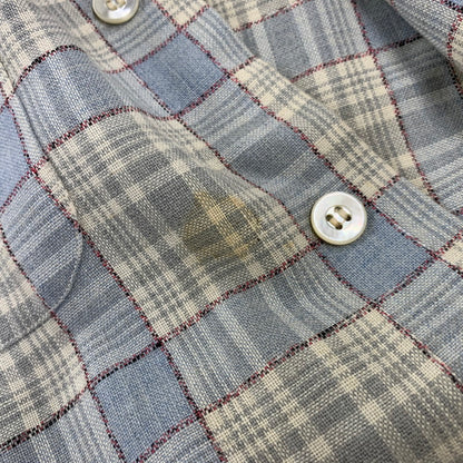 【現状渡し品】【メンズ】 SKIPPER BY WILSON BROTHERS スキッパー ウィルソン ブラザーズ WOOL RAYON OPENCOLLAR CHECK SHIRT オープンカラー チェック シャツ 146-260904-kh-04-izu サイズ：M カラー：マルチ 万代Net店