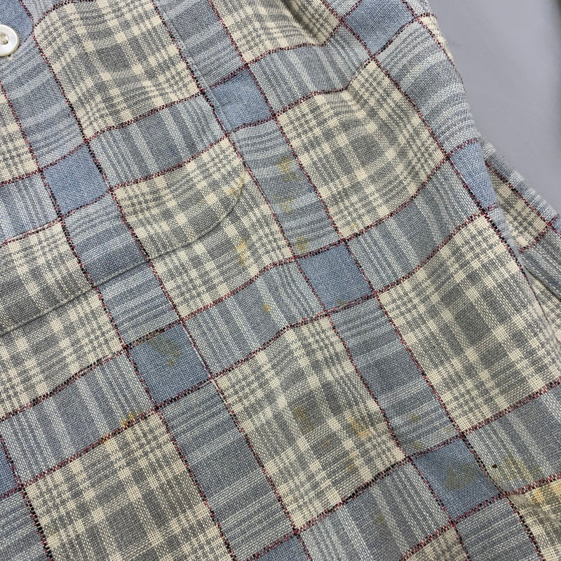 【現状渡し品】【メンズ】 SKIPPER BY WILSON BROTHERS スキッパー ウィルソン ブラザーズ WOOL RAYON OPENCOLLAR CHECK SHIRT オープンカラー チェック シャツ 146-260904-kh-04-izu サイズ：M カラー：マルチ 万代Net店