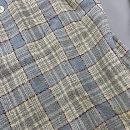 【現状渡し品】【メンズ】 SKIPPER BY WILSON BROTHERS スキッパー ウィルソン ブラザーズ WOOL RAYON OPENCOLLAR CHECK SHIRT オープンカラー チェック シャツ 146-260904-kh-04-izu サイズ：M カラー：マルチ 万代Net店