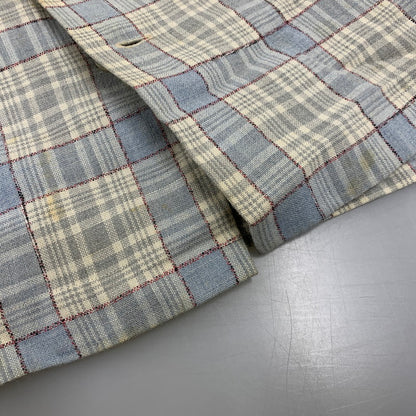 【現状渡し品】【メンズ】 SKIPPER BY WILSON BROTHERS スキッパー ウィルソン ブラザーズ WOOL RAYON OPENCOLLAR CHECK SHIRT オープンカラー チェック シャツ 146-260904-kh-04-izu サイズ：M カラー：マルチ 万代Net店