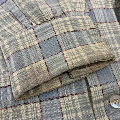 【現状渡し品】【メンズ】 SKIPPER BY WILSON BROTHERS スキッパー ウィルソン ブラザーズ WOOL RAYON OPENCOLLAR CHECK SHIRT オープンカラー チェック シャツ 146-260904-kh-04-izu サイズ：M カラー：マルチ 万代Net店