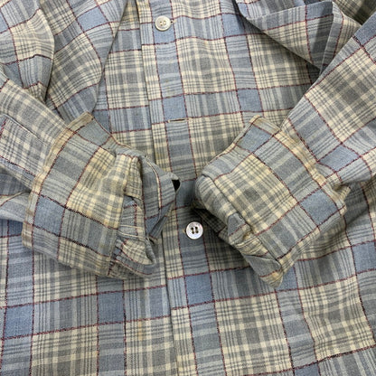 【現状渡し品】【メンズ】 SKIPPER BY WILSON BROTHERS スキッパー ウィルソン ブラザーズ WOOL RAYON OPENCOLLAR CHECK SHIRT オープンカラー チェック シャツ 146-260904-kh-04-izu サイズ：M カラー：マルチ 万代Net店
