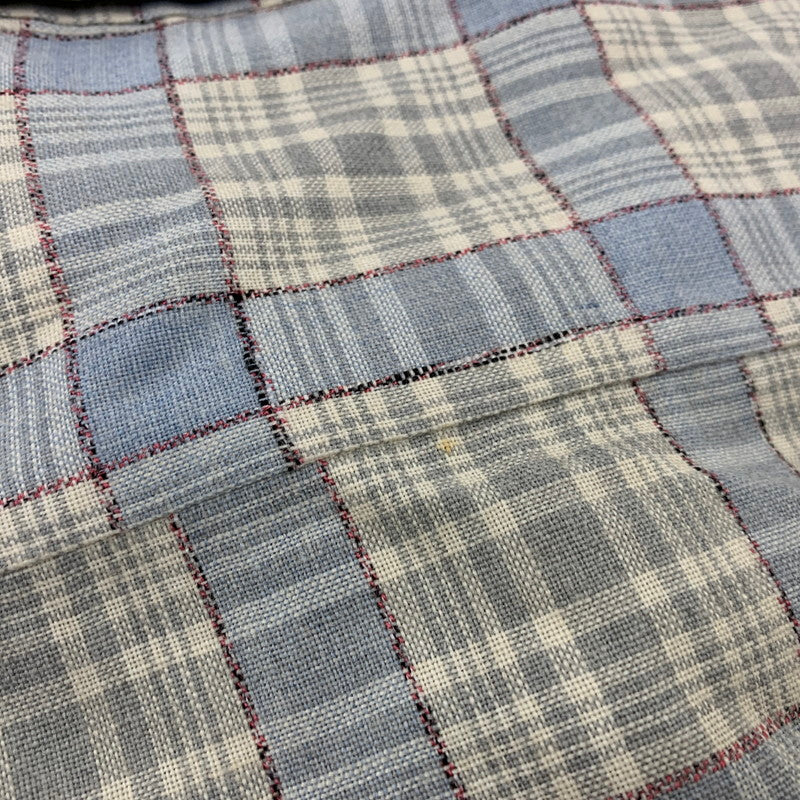 【現状渡し品】【メンズ】 SKIPPER BY WILSON BROTHERS スキッパー ウィルソン ブラザーズ WOOL RAYON OPENCOLLAR CHECK SHIRT オープンカラー チェック シャツ 146-260904-kh-04-izu サイズ：M カラー：マルチ 万代Net店