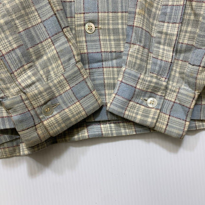 【現状渡し品】【メンズ】 SKIPPER BY WILSON BROTHERS スキッパー ウィルソン ブラザーズ WOOL RAYON OPENCOLLAR CHECK SHIRT オープンカラー チェック シャツ 146-260904-kh-04-izu サイズ：M カラー：マルチ 万代Net店