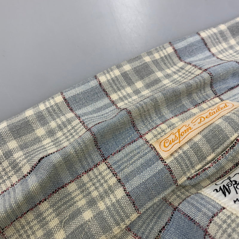 【現状渡し品】【メンズ】 SKIPPER BY WILSON BROTHERS スキッパー ウィルソン ブラザーズ WOOL RAYON OPENCOLLAR CHECK SHIRT オープンカラー チェック シャツ 146-260904-kh-04-izu サイズ：M カラー：マルチ 万代Net店