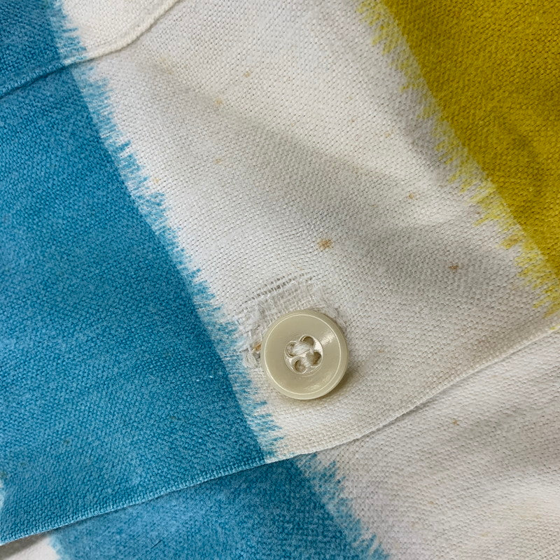 【中古品】【メンズ】 PENNEY'S TOWNCRAFT ペニーズ タウンクラフト BORDER OPENCOLLAR SHIRT ボーダー オープンカラー シャツ トップス 146-260904-kh-03-izu サイズ：L カラー：マルチ 万代Net店