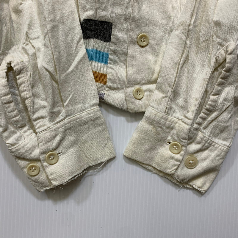 【中古品】【メンズ】 PENNEY'S TOWNCRAFT ペニーズ タウンクラフト BORDER OPENCOLLAR SHIRT ボーダー オープンカラー シャツ トップス 146-260904-kh-03-izu サイズ：L カラー：マルチ 万代Net店