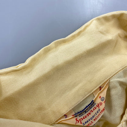 【中古品】【メンズ】 PILGRIM ピルグリム 50’S LOOP BUTTON RAYON GABARDINE PULLOVER SHIRT ループ ボタン レーヨン ギャバジン プルオーバー シャツ トップス 長袖 146-260904-cs-10-izu サイズ：L カラー：イエロー 万代Net店