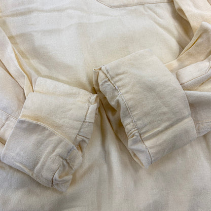 【中古品】【メンズ】 PILGRIM ピルグリム 50’S LOOP BUTTON RAYON GABARDINE PULLOVER SHIRT ループ ボタン レーヨン ギャバジン プルオーバー シャツ トップス 長袖 146-260904-cs-10-izu サイズ：L カラー：イエロー 万代Net店