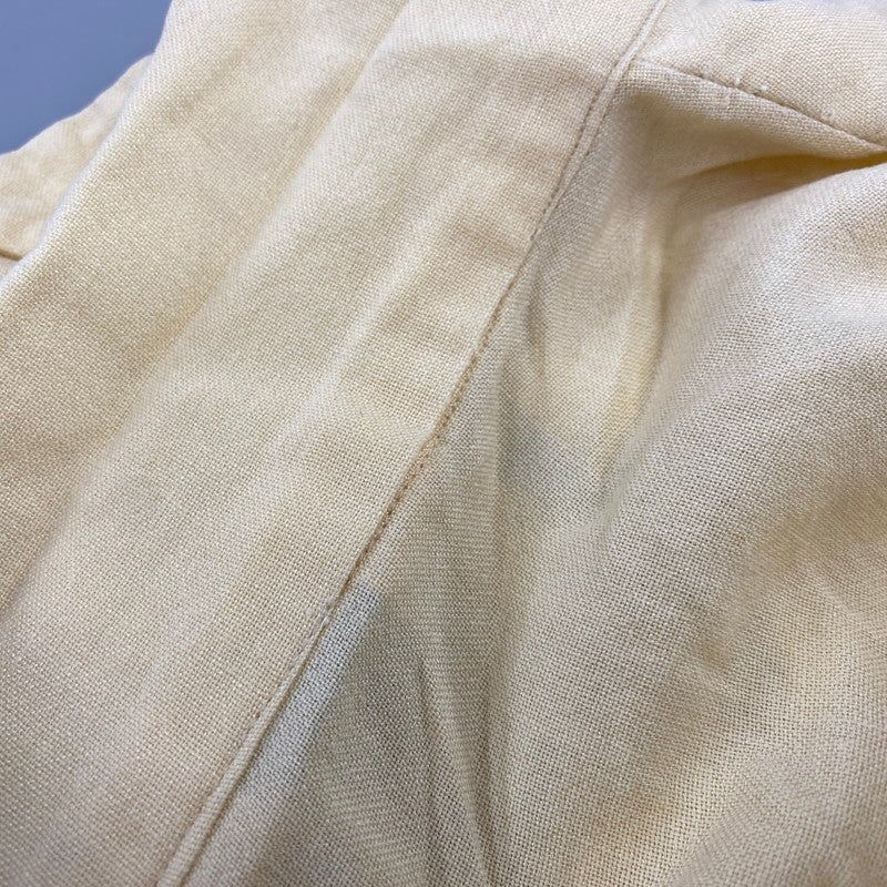 【中古品】【メンズ】 PILGRIM ピルグリム 50’S LOOP BUTTON RAYON GABARDINE PULLOVER SHIRT ループ ボタン レーヨン ギャバジン プルオーバー シャツ トップス 長袖 146-260904-cs-10-izu サイズ：L カラー：イエロー 万代Net店