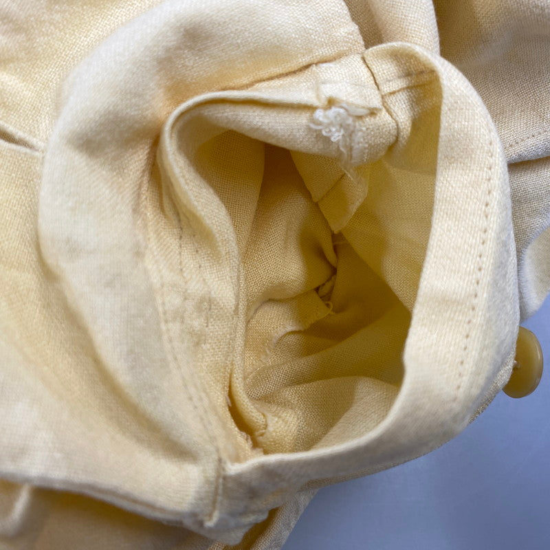 【中古品】【メンズ】 PILGRIM ピルグリム 50’S LOOP BUTTON RAYON GABARDINE PULLOVER SHIRT ループ ボタン レーヨン ギャバジン プルオーバー シャツ トップス 長袖 146-260904-cs-10-izu サイズ：L カラー：イエロー 万代Net店