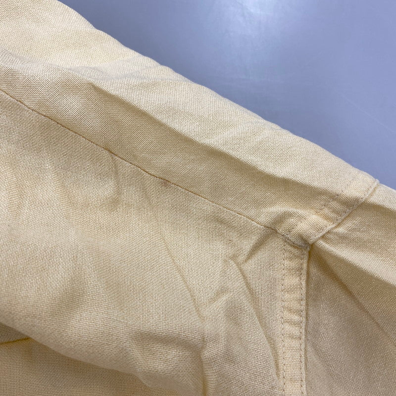 【中古品】【メンズ】 PILGRIM ピルグリム 50’S LOOP BUTTON RAYON GABARDINE PULLOVER SHIRT ループ ボタン レーヨン ギャバジン プルオーバー シャツ トップス 長袖 146-260904-cs-10-izu サイズ：L カラー：イエロー 万代Net店
