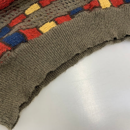 【中古品】【メンズ】 ISSEY MIYAKE BY ALL STYLE イッセイミヤケ オールスタイル ALL STYLE タグ COLORBLOCK KNIT SHIRT カラー ブロック ニット シャツ トップス 140-260904-kh-01-izu カラー：マルチ 万代Net店