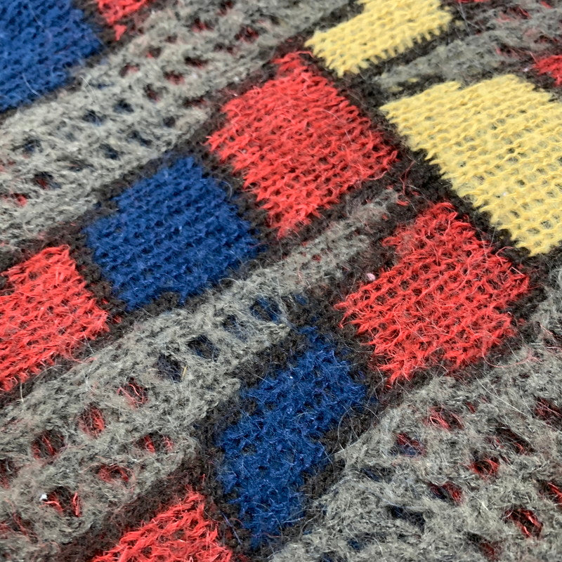 【中古品】【メンズ】 ISSEY MIYAKE BY ALL STYLE イッセイミヤケ オールスタイル ALL STYLE タグ COLORBLOCK KNIT SHIRT カラー ブロック ニット シャツ トップス 140-260904-kh-01-izu カラー：マルチ 万代Net店