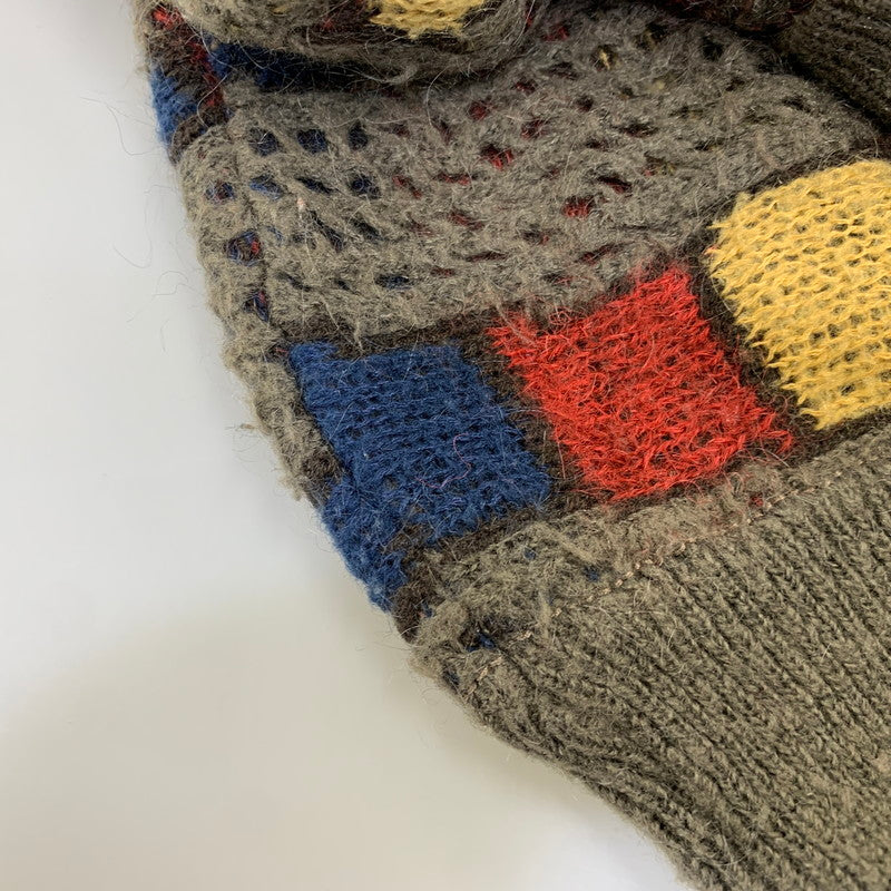 【中古品】【メンズ】 ISSEY MIYAKE BY ALL STYLE イッセイミヤケ オールスタイル ALL STYLE タグ COLORBLOCK KNIT SHIRT カラー ブロック ニット シャツ トップス 140-260904-kh-01-izu カラー：マルチ 万代Net店