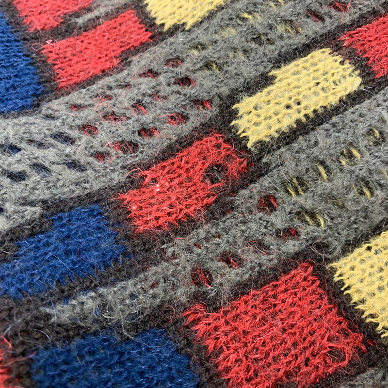 【中古品】【メンズ】 ISSEY MIYAKE BY ALL STYLE イッセイミヤケ オールスタイル ALL STYLE タグ COLORBLOCK KNIT SHIRT カラー ブロック ニット シャツ トップス 140-260904-kh-01-izu カラー：マルチ 万代Net店