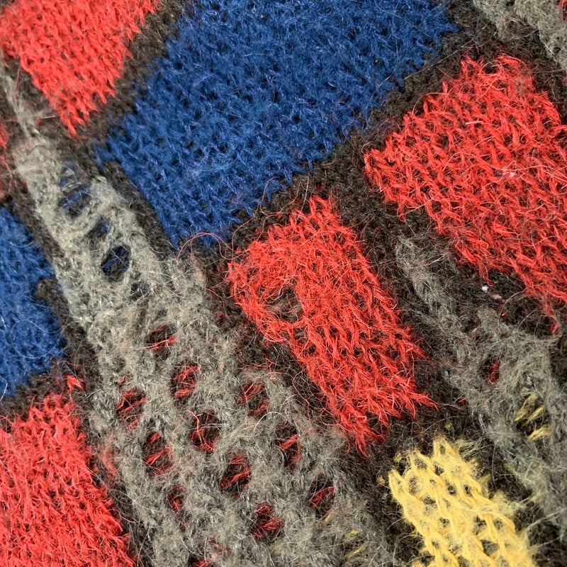 【中古品】【メンズ】 ISSEY MIYAKE BY ALL STYLE イッセイミヤケ オールスタイル ALL STYLE タグ COLORBLOCK KNIT SHIRT カラー ブロック ニット シャツ トップス 140-260904-kh-01-izu カラー：マルチ 万代Net店