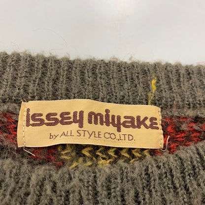 【中古品】【メンズ】 ISSEY MIYAKE BY ALL STYLE イッセイミヤケ オールスタイル ALL STYLE タグ COLORBLOCK KNIT SHIRT カラー ブロック ニット シャツ トップス 140-260904-kh-01-izu カラー：マルチ 万代Net店