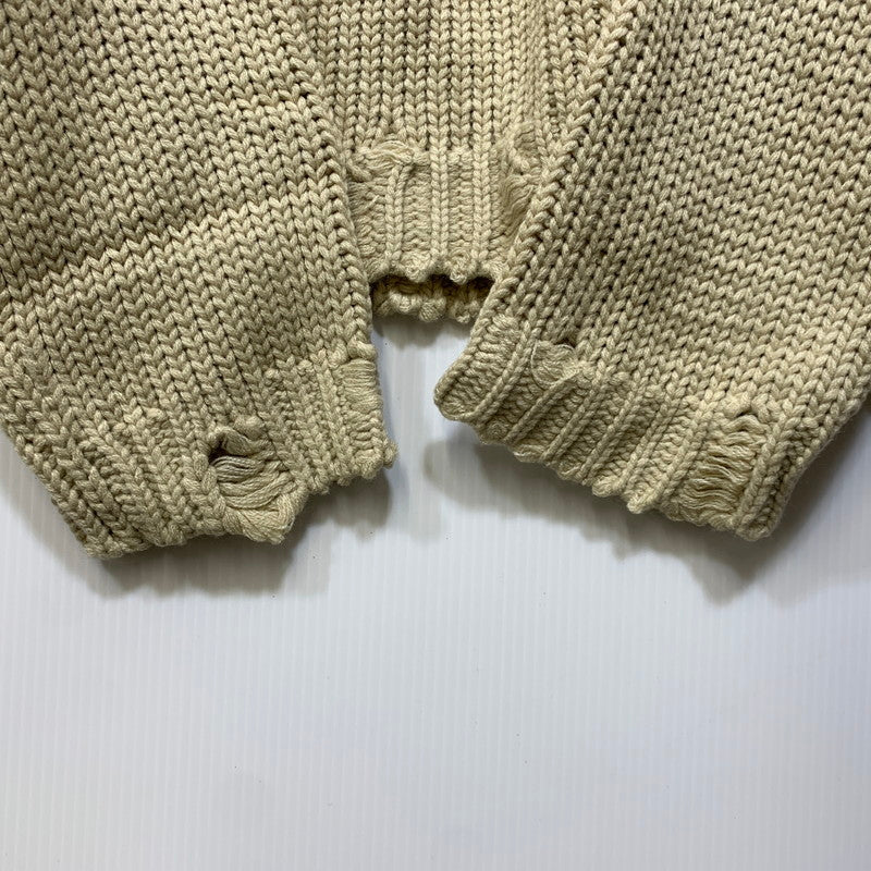 【中古品】【メンズ】 OY オーワイ HEART STITCH DESTROYED KNIT ハートステッチ ニット 147-260914-as-01-izu サイズ：F カラー：ベージュ 万代Net店
