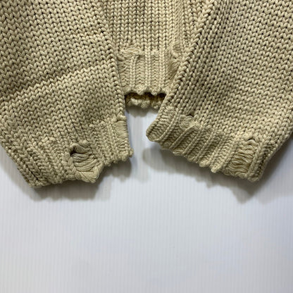 【中古品】【メンズ】 OY オーワイ HEART STITCH DESTROYED KNIT ハートステッチ ニット 147-260914-as-01-izu サイズ：F カラー：ベージュ 万代Net店