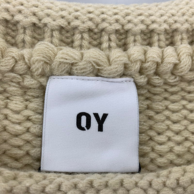 【中古品】【メンズ】 OY オーワイ HEART STITCH DESTROYED KNIT ハートステッチ ニット 147-260914-as-01-izu サイズ：F カラー：ベージュ 万代Net店