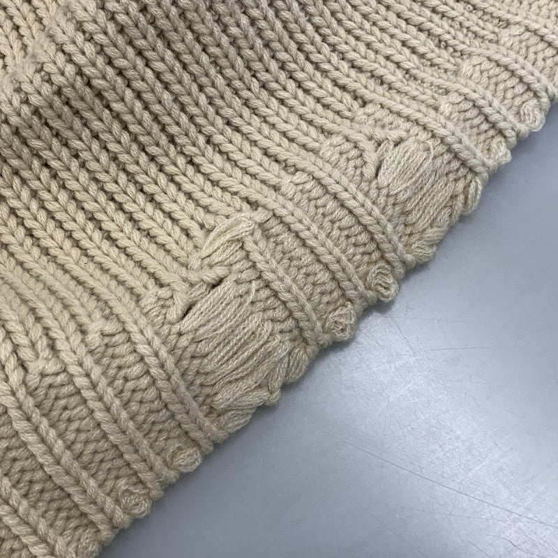【中古品】【メンズ】 OY オーワイ HEART STITCH DESTROYED KNIT ハートステッチ ニット 147-260914-as-01-izu サイズ：F カラー：ベージュ 万代Net店